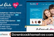 Sweet Date v2.9.11 – More than a WordPress Dating Theme